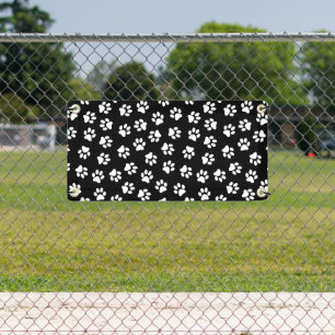 Pattern Of Paws, Dog Paws, White Paws Banner