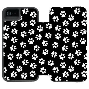 Pattern Of Paws, Dog Paws, White Paws Incipio Watson™ iPhone 5 Wallet Case