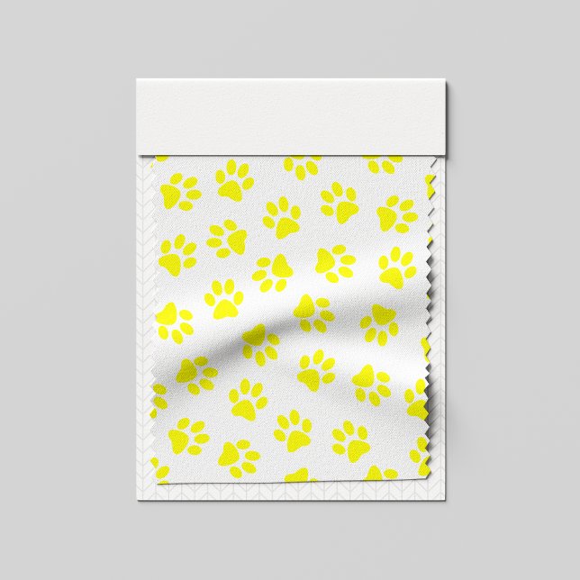 Pattern Of Paws, Dog Paws, Yellow Paws Fabric (Creator Uploaded)