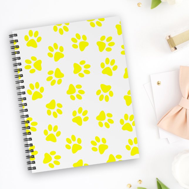 Pattern Of Paws, Dog Paws, Yellow Paws Planner (Creator Uploaded)