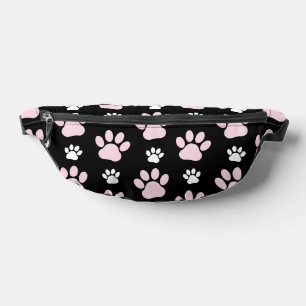 Pattern Of Paws, Pink Paws, Dog Paws, Animal Paws Bum Bags