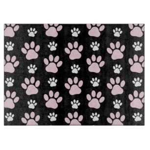 Pattern Of Paws, Pink Paws, Dog Paws, Animal Paws Cutting Board