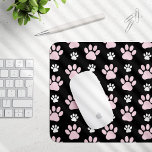 Pattern Of Paws, Pink Paws, Dog Paws, Animal Paws Mouse Pad<br><div class="desc">Cute,  fun and adorable pattern with pink and white paws. Modern and trendy gift,  perfect for the dog lover in your life.</div>