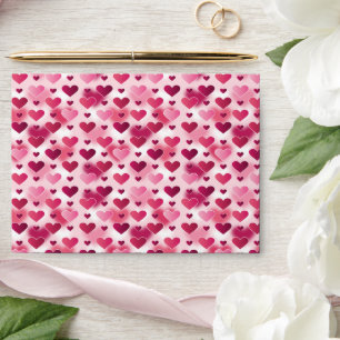 Pattern Of Pink Hearts - Valentine's Day Theme Envelope