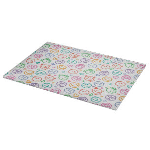 pattern of smiles cutting board