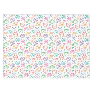 pattern of smiles tablecloth