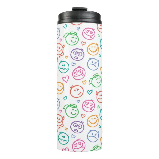 pattern of smiles thermal tumbler (Front)