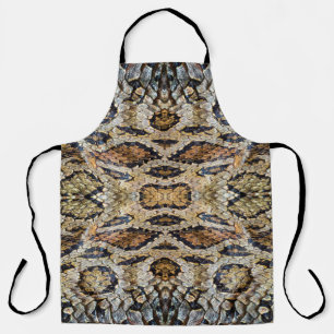 pattern of snake skin. Vintage animal print Apron