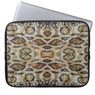 pattern of snake skin. Vintage animal print Laptop Sleeve