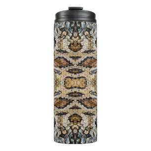 pattern of snake skin. Vintage animal print Thermal Tumbler
