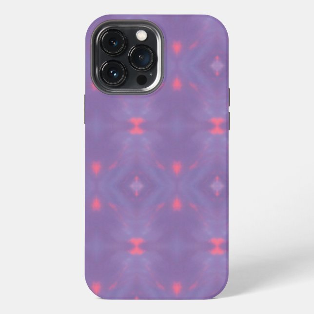 Pattern of Spring Purple and Soft Pink iPhone Case (Back)