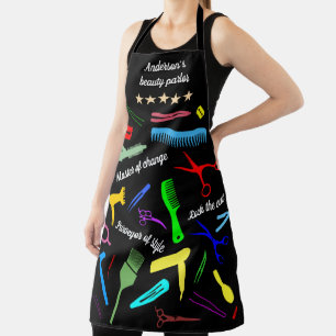 Pattern Of Stylist's Tools Funny Apron
