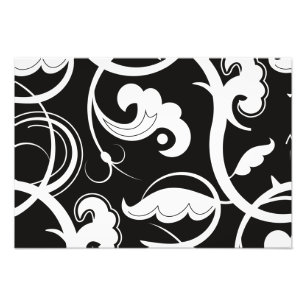 Pattern Of Swirls, Swirl Pattern, Black and White Photo Print