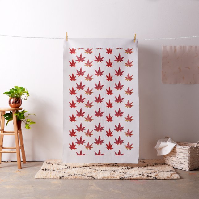 Pattern of the falling leaves on black fabric (In Situ)