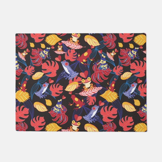Pattern Of The Lovers Frogs Doormat (Front)