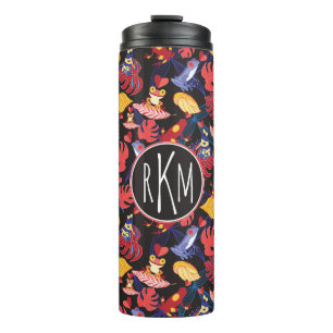 Pattern Of The Lovers Frogs   Monogram Thermal Tumbler