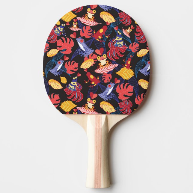 Pattern Of The Lovers Frogs Ping Pong Paddle (Front)