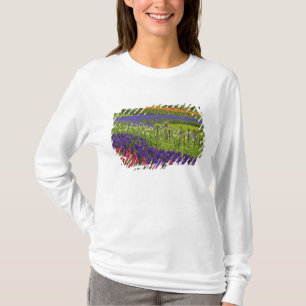 Pattern of tulips hyacinth, and Grape Hyacinth T-Shirt