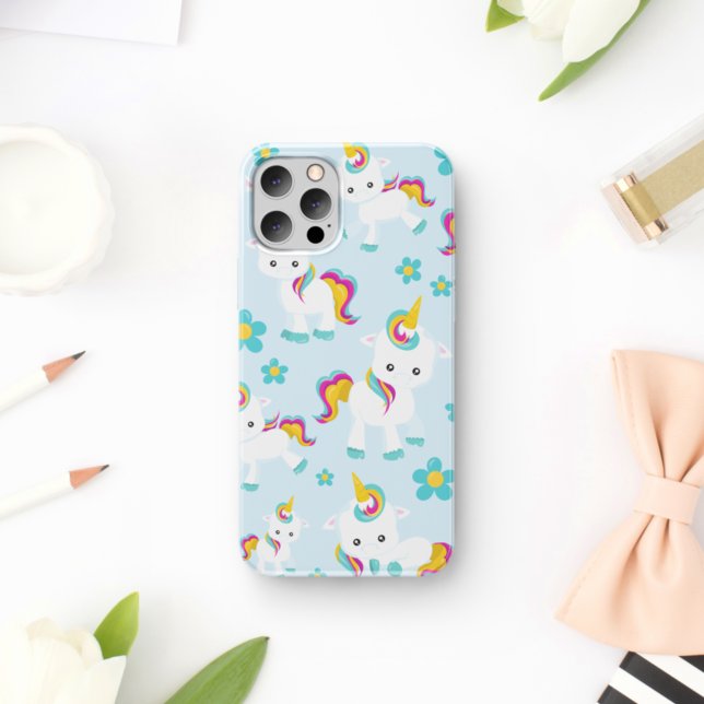Pattern Of Unicorns, Cute Unicorns, Flowers (Creator Uploaded)