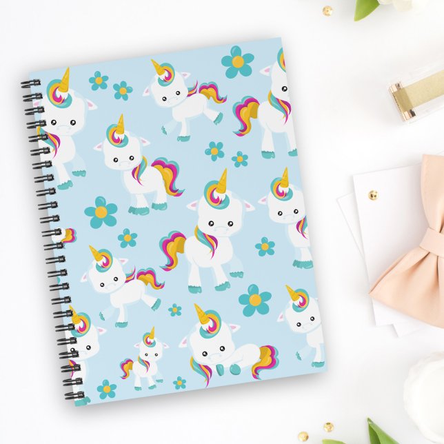 Pattern Of Unicorns, Cute Unicorns, Flowers Planner (Creator Uploaded)