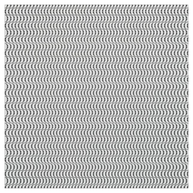 Pattern of Wavy  Colourful Hearts in black colour Fabric (Swatch)