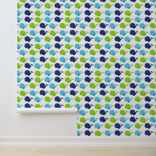 Pattern Of Whales, Cute Whales, Sea Animals Wallpaper