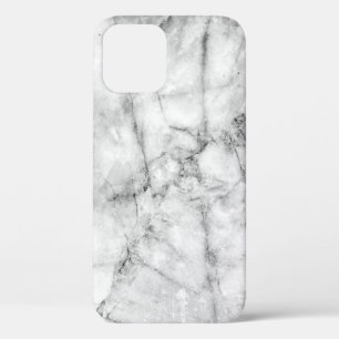 Pattern on the white marble floor texture and back iPhone 12 case