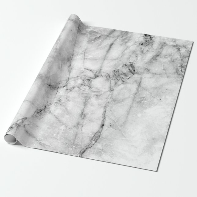 Pattern on the white marble floor texture and back wrapping paper (Unrolled)