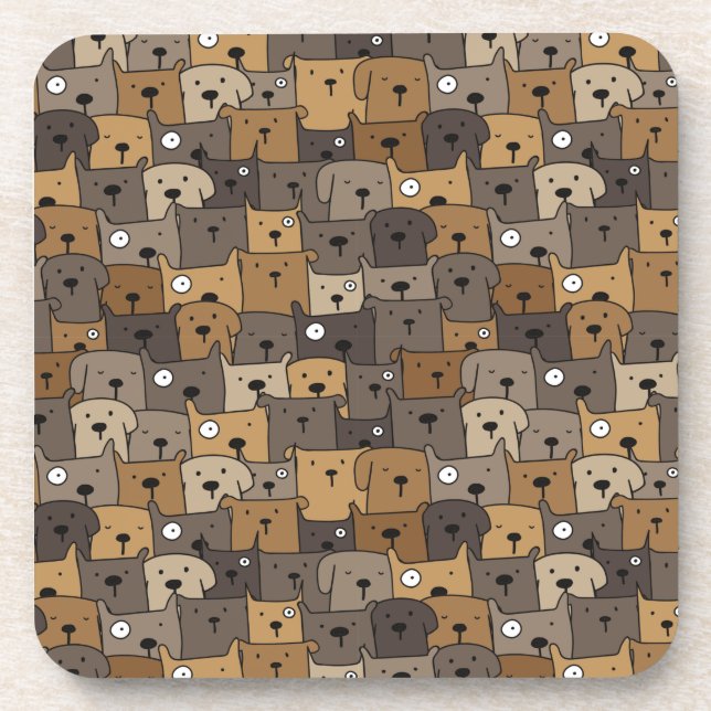 Pattern Pets Cute Dogs Lover       Coaster (Front)