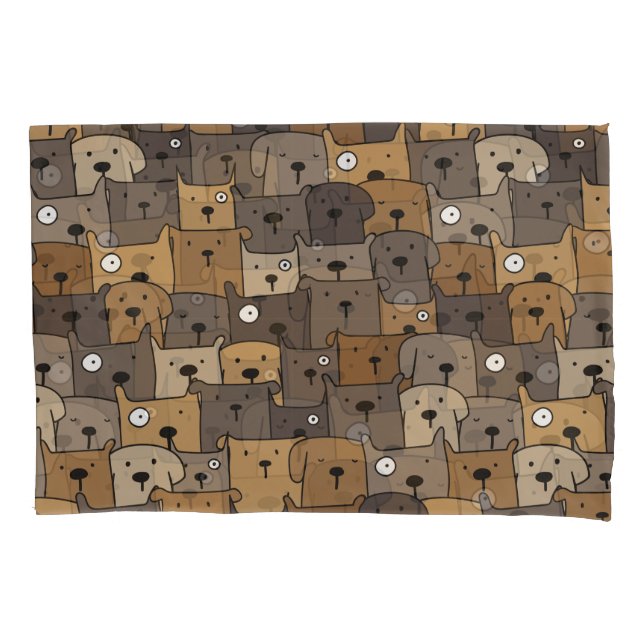 Pattern Pets Cute Dogs Lover  Pillowcase (Front-Left)