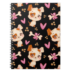 Pattern Pets Cute Funny Puppy Lover Notebook