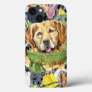 Pattern Pets Dogs Animals Lover iPhone 13 Case
