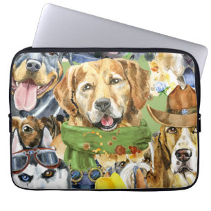 Pattern Pets Dogs Animals Lover Laptop Sleeve