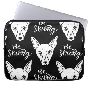 Pattern Pets Strong Dogs Lover Laptop Sleeve