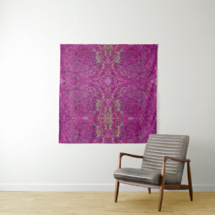 Pattern Photo Purple Cabbage Tapestry