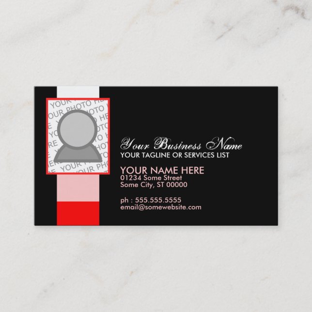pattern pillow business card (Front)