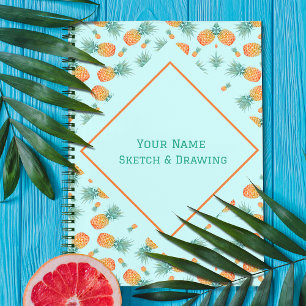 Pattern pineapple fruit Notebook