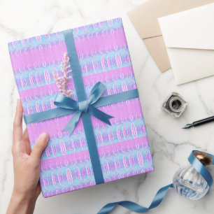 ~ Pattern Pink and Aqua Shades ~ Wrapping Paper