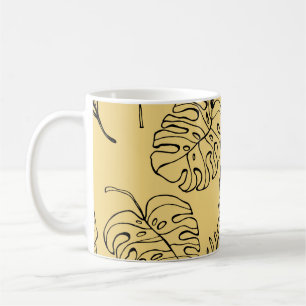 Pattern Plants Leaf from tropical forests and Mons Coffee Mug