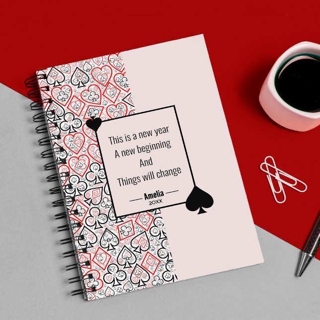 Pattern playing cards Notebook (Pattern playing cards Notebook
)
