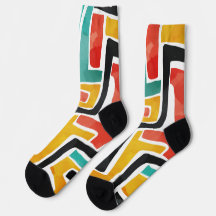 Pattern Print Socks – Stylish Customisable Fashion