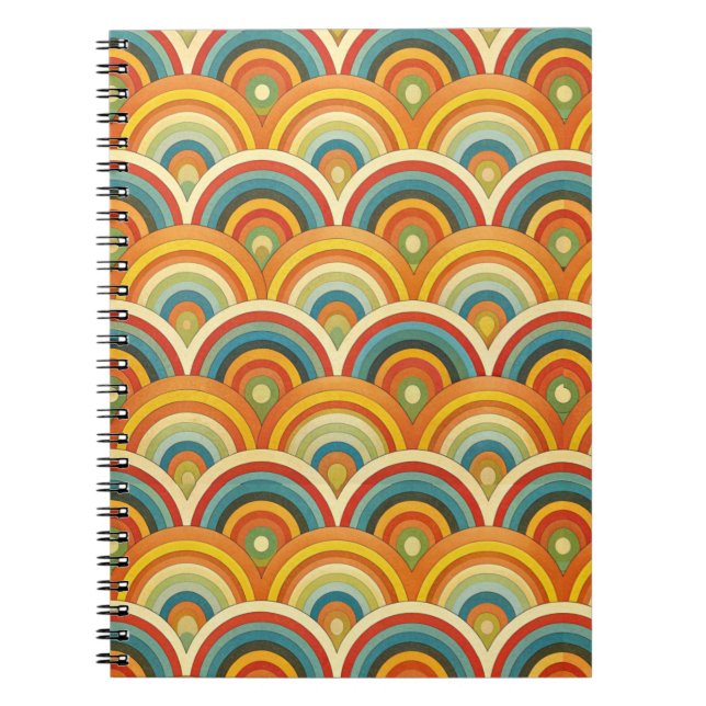 Pattern Rainbow Notebook (Front)