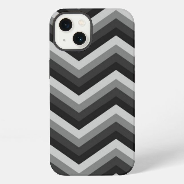 Pattern Retro Zig Zag Chevron iPhone Case (Back)