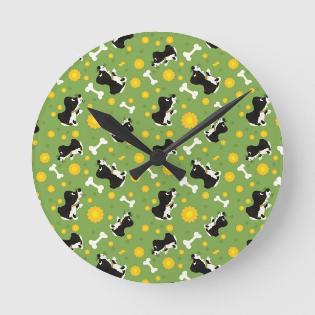 pattern round clock (Front)