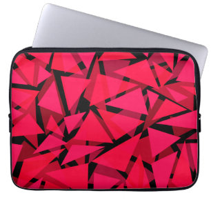 pattern scarlet bright red ,geometric ,abstract th laptop sleeve