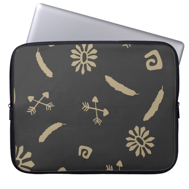 Pattern seamless american laptop sleeve (Front)