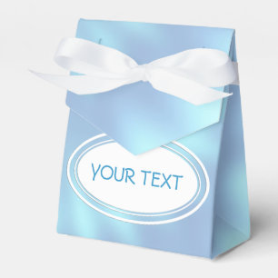 Pattern - soft light blue shine + your text favour box