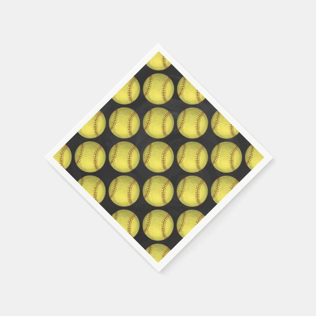 Pattern Softball Napkin (Corner)