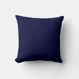 Pattern/Solid Midnight Blue-Tile Design Cushion