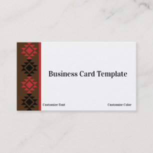 Pattern Southwestern Business Card